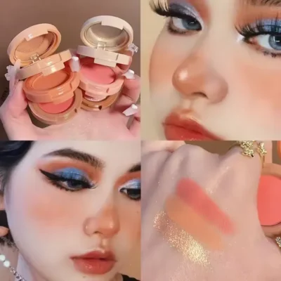 Paleta de maquillaje con brillo